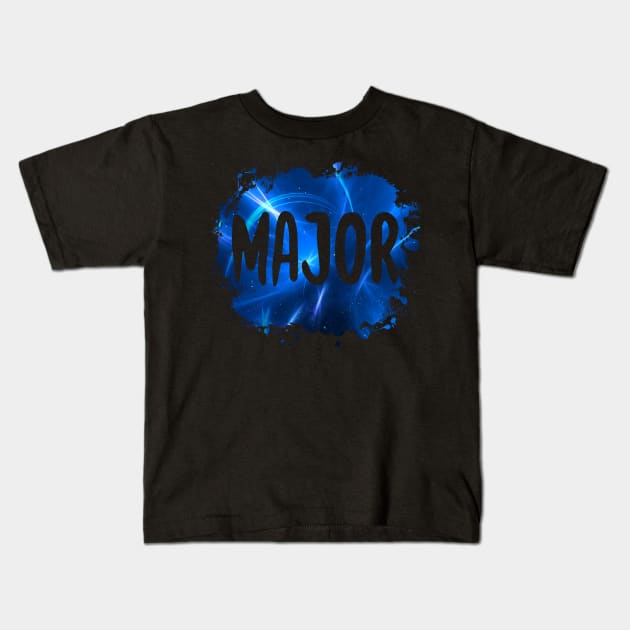 Major Funny 80's Design Kids T-Shirt by solsateez